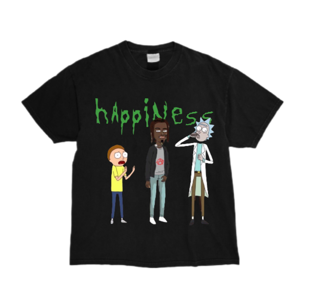 Rick n Morty w/ Carti Happiness Tee